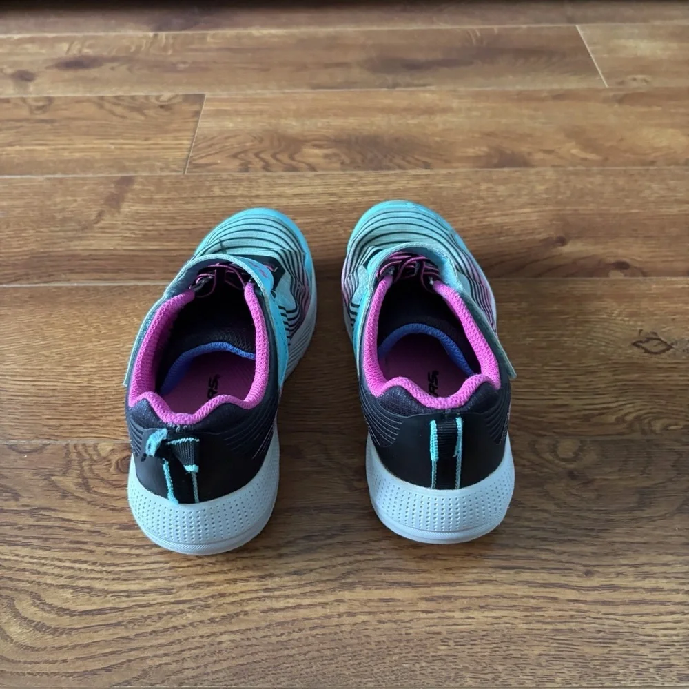 Skechers Kids' Aqua & Pink Athletic Sneakers